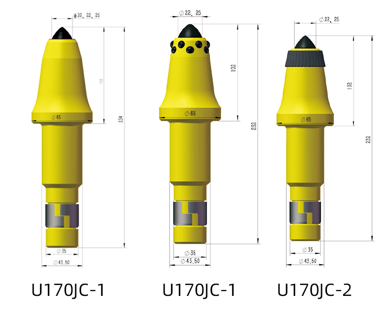 U170 Series-1.70''/φ43mm Step Shank