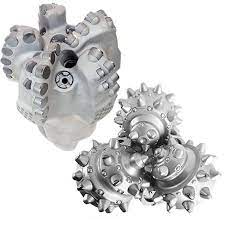 What types of drill bits are commonly used in geological exploration, and how do they differ from those used in other drilling applications?
