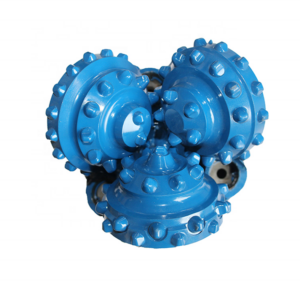 What materials are used to manufacture drill bits for geological exploration, and how do they affect the bit's performance?