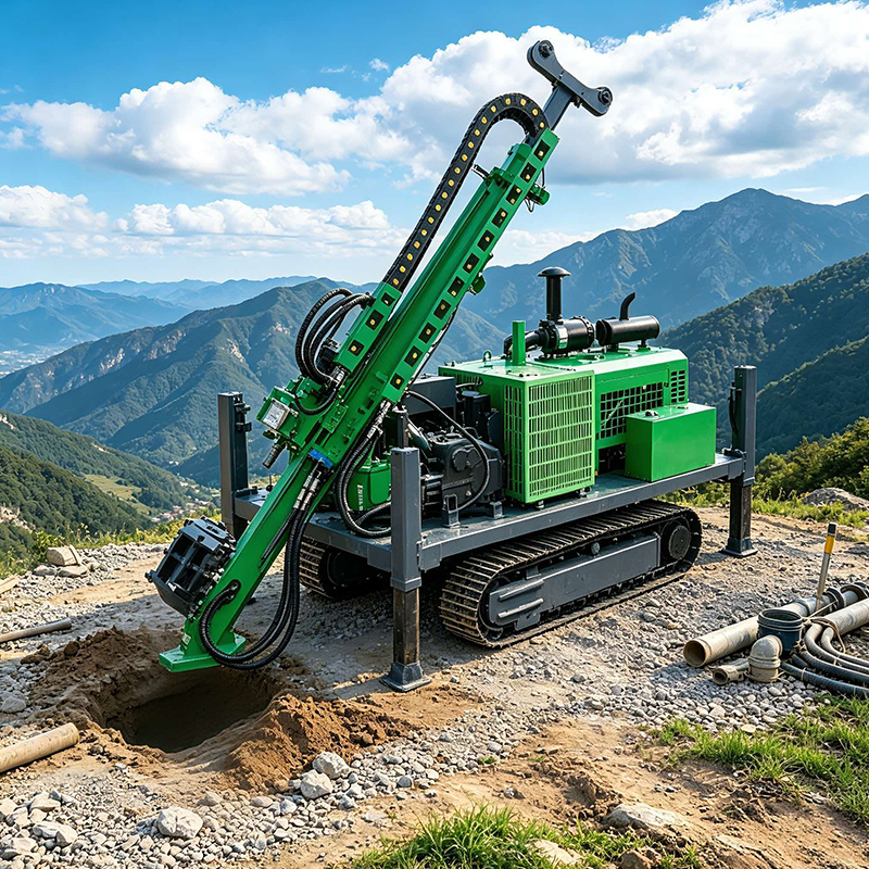 JL600 Diesel-Powered Portable Full Hydraulic Wireline Core Drill Rig High-Torque Pump Gear for Gold/Copper Mining Exploration - Image 3